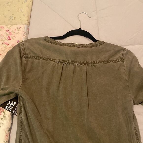 EXPRESS Army Green Dress - Picture 5 of 6